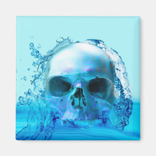 Skull in Water Magnet