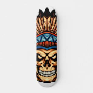 Skull Indian  Skateboard