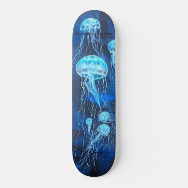 Skull Jellyfish Skate Deck (Front)