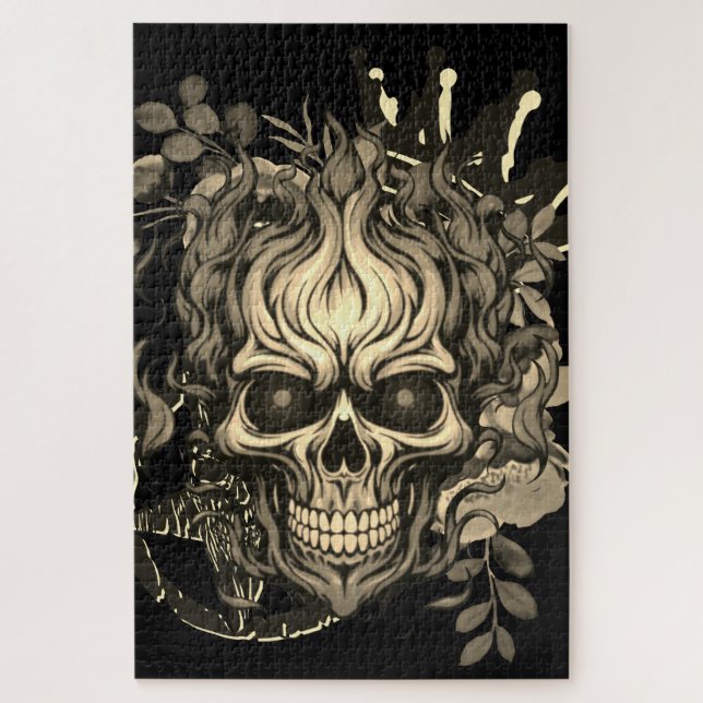Skull  jigsaw puzzle (Vertical)