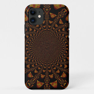 Skull Kaleidoscope Art Print iPhone 11 Case