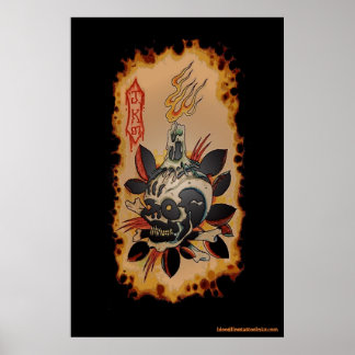 Skull & Kandle Poster