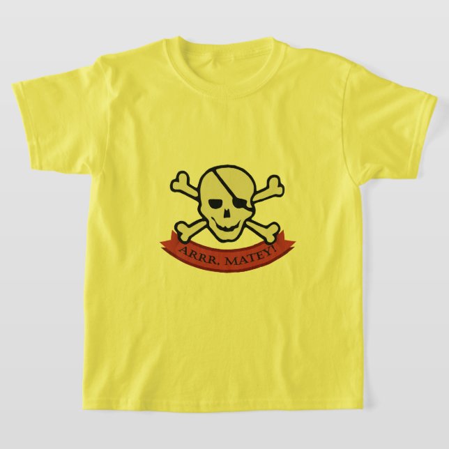 Skull - Kids' Basic T-Shirt (Laydown)