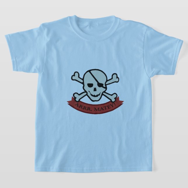 Skull - Kids' Basic T-Shirt (Laydown)