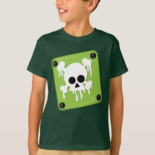 Skull   Kids' Hanes TAGLESS® T-Shirt (Front)