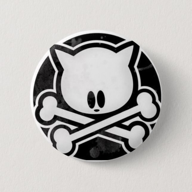 Skull Kitty Button (Front)