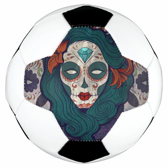 Skull Ladies Soccer Ball (Front)