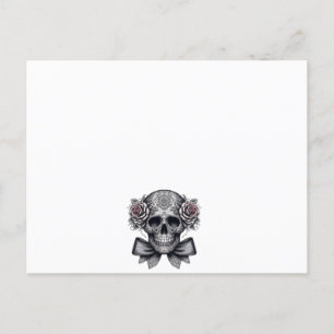skull letter postcard