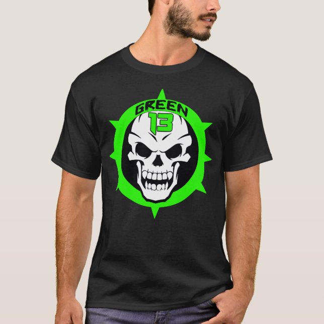 Skull Logo 2 Sided (Black) T-Shirt (Front)