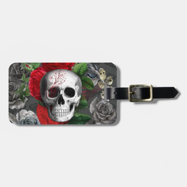 Skull Luggage Tag (Front Horizontal)