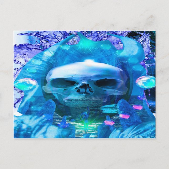 Skull Magician Postcard (Front)