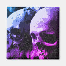 Skull Magnet purple/blue