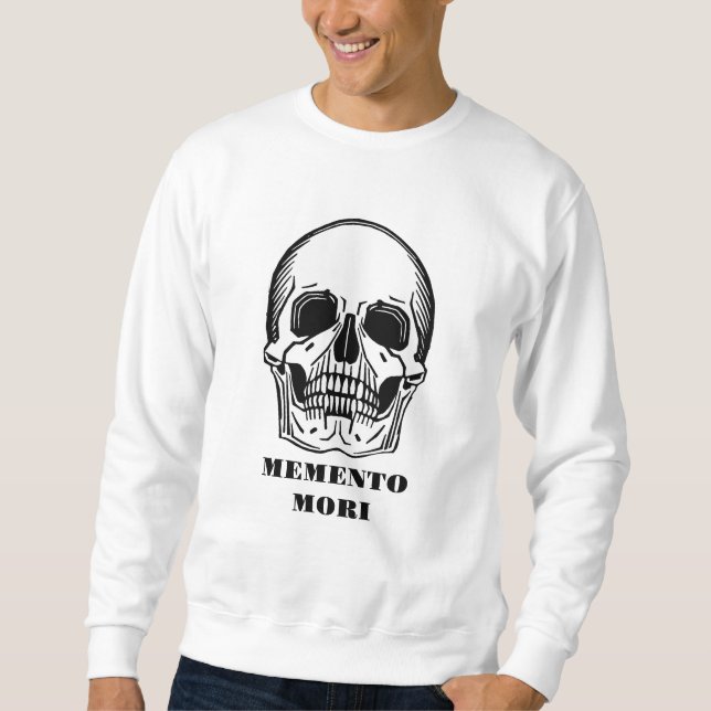 Skull Memento Mori Vintage Graphic  Sweatshirt (Front)