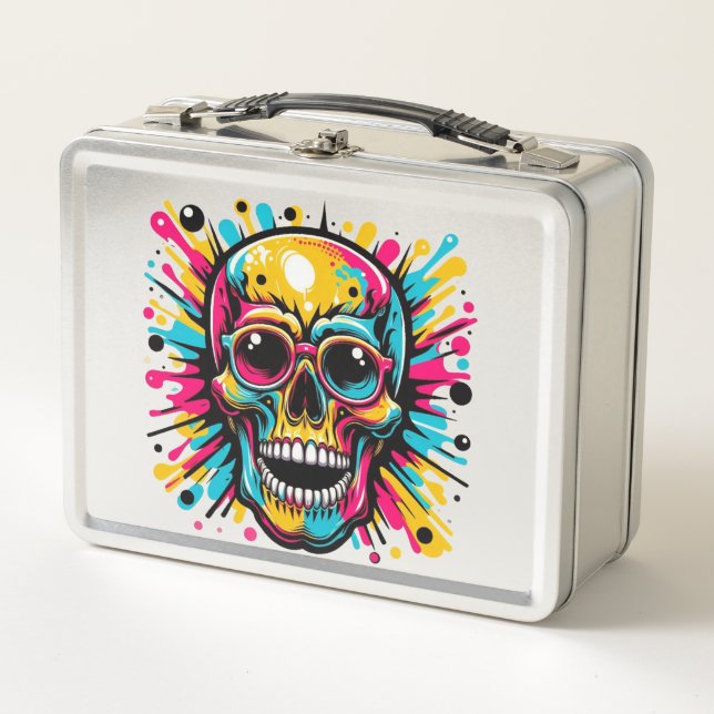 Skull Metal Lunch Box (Front)