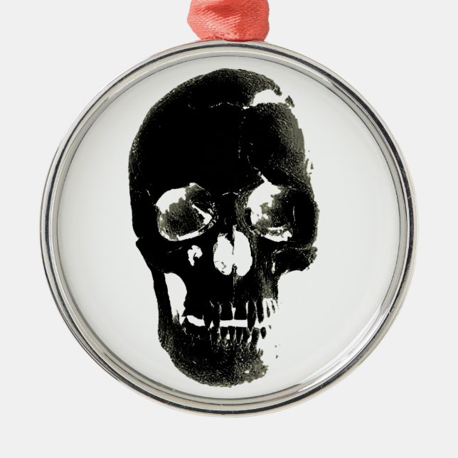Skull Metal Tree Decoration (Front)