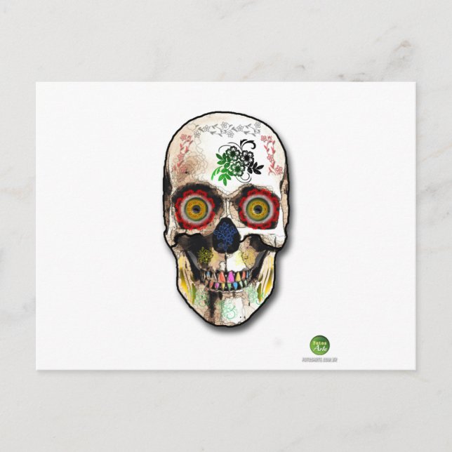 skull mexican postcard (Front)