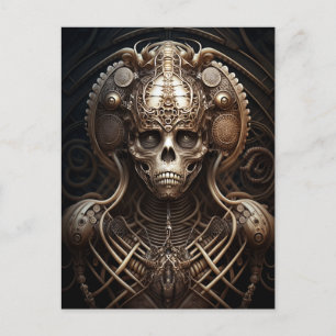 Skull Monster Skeleton Horror Postcard