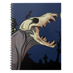 Skull Monster Spiral Notebook