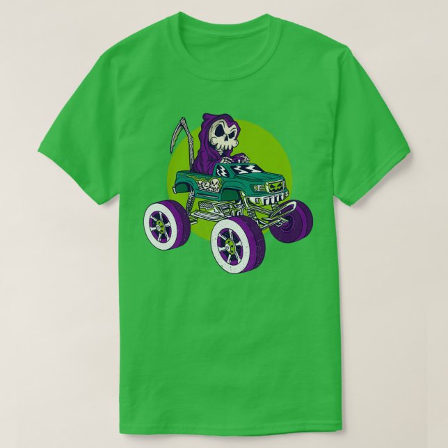 Skull Monster truck 2 T-Shirt (Design Front)