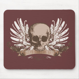 Skull montage - bronze mouse pad