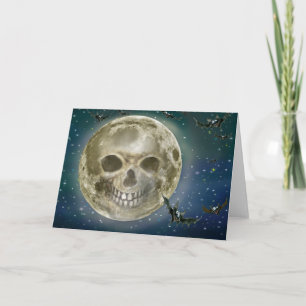 Skull Moon Card
