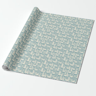 Skull Motif: Seamless Freehand Pattern Wrapping Paper