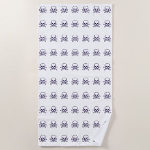 Skull n Bones beach towel