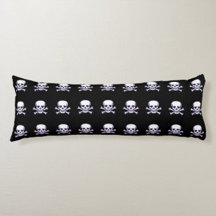 Skull n Bones black body pillow