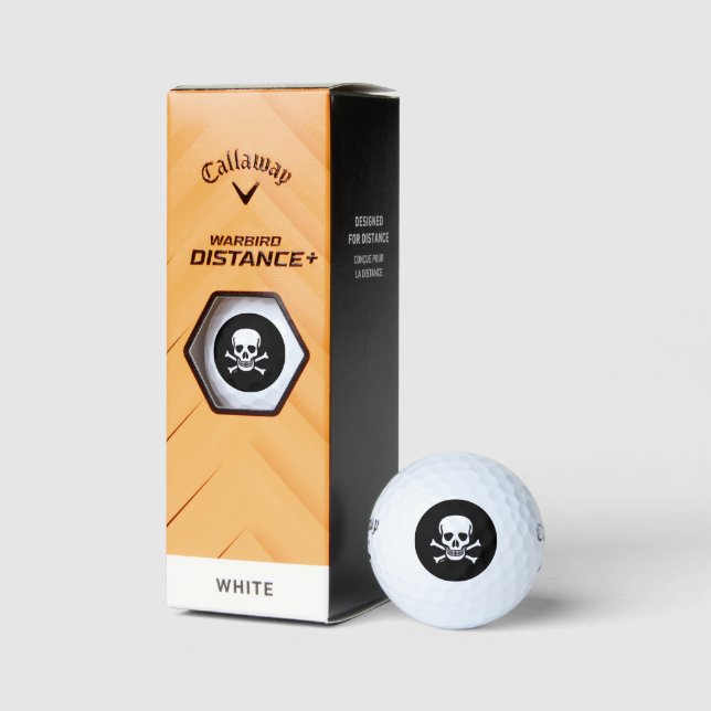 Skull n Bones black Callaway Warbird golf balls 3 (Packaging)