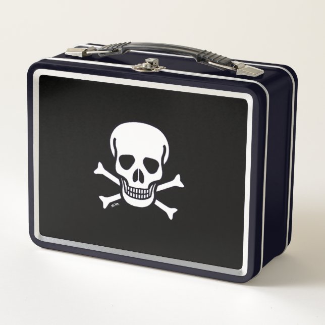 Skull n Bones black lunchbox (Front)