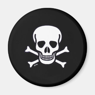 Skull n Bones black magnet