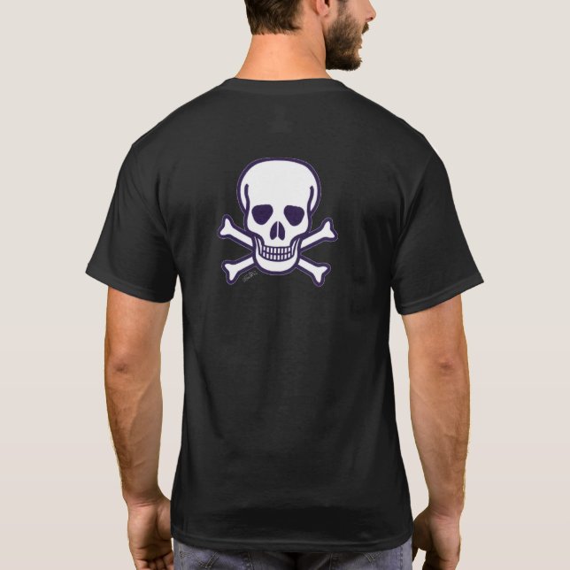 Skull n Bones black T-shirt back (Back)