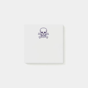Skull n Bones grey note pads