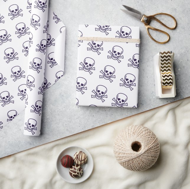 Skull n Bones matte wrapping paper (Crafts)
