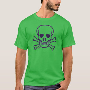 Skull n Bones men green clear T-shirt