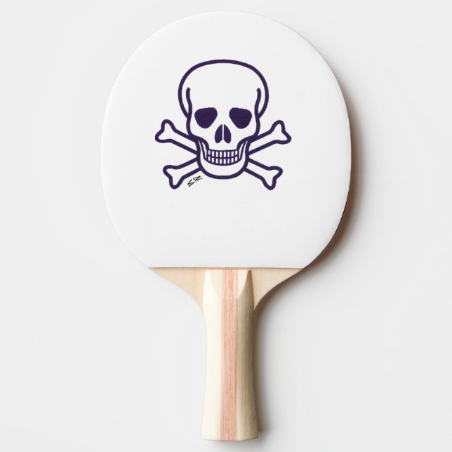 Skull n Bones ping pong paddle (Front)