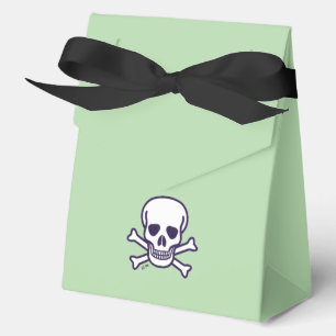 Skull n Bones Trick Treat green tent favour boxes 
