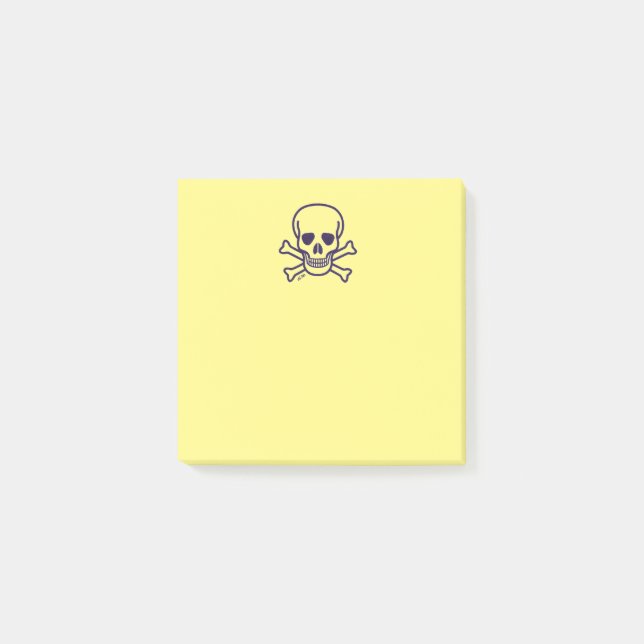Skull n Bones yellow note pads (Front)