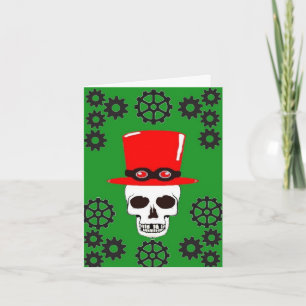 Skull n cog birthday card