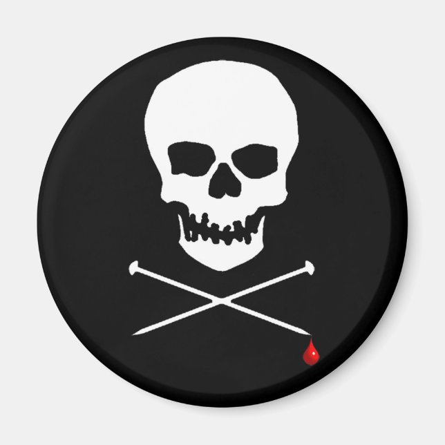 Skull & Needle Magnet (Front)