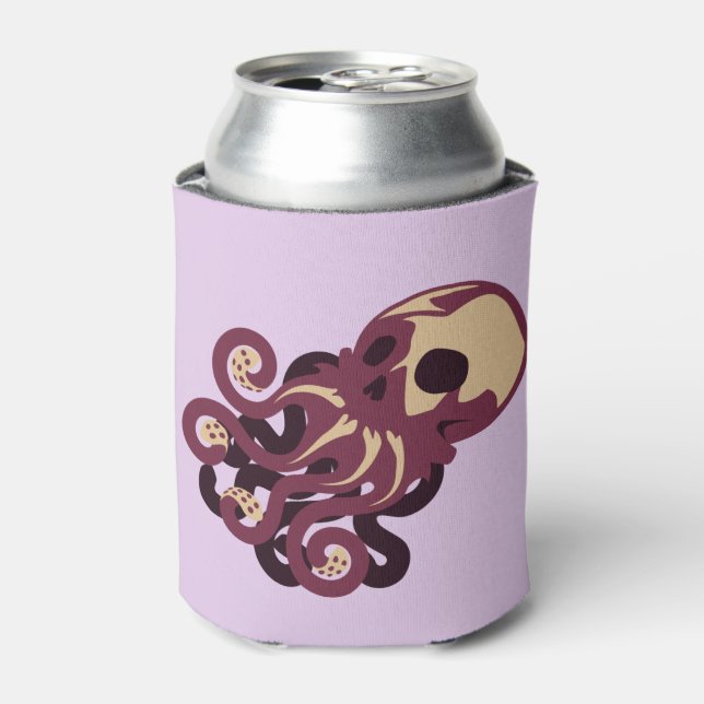 Skull Octopus Can Cooler (Can Front)