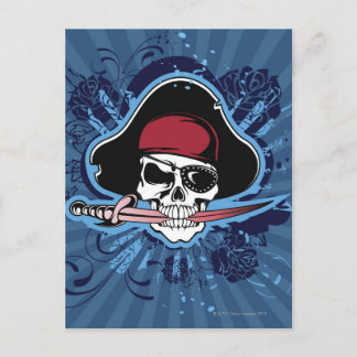 Skull of a Pirate Postcard