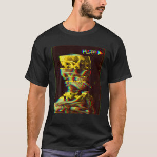 Skull Of A Skeleton With Burning Cigarette Vincent T-Shirt