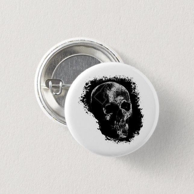 SKULL OF IDAHO 3 CM ROUND BADGE (Front & Back)