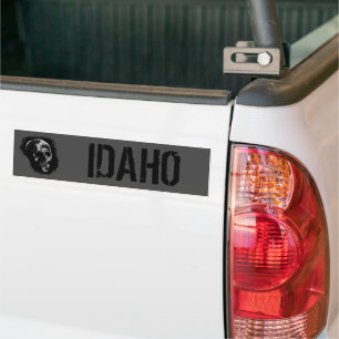 SKULL OF IDAHO BUMPER BUMPER STICKER