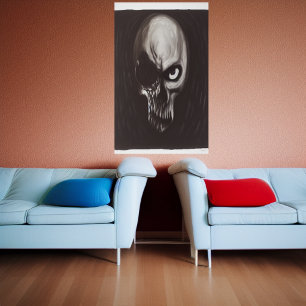 Skull of pure evil AI Art Poster