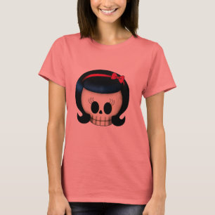 Skull of Rockabilly Girl T-Shirt