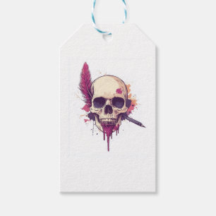 Skull of the Grim Poet Gift Tags