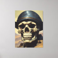 Skull Oil Painting Style Painting Illustration