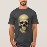 Skull Oil Painting Style Painting Illustration T-Shirt<br><div class="desc">Fantasy Rock Punk Heavy Metal Art - Blue Skull Skeleton - Digital Fantasy Art</div>